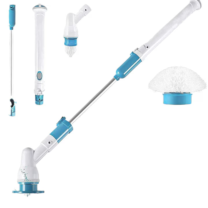 Perie Electrică Rotativă 3-în-1, Mâner Telescopic, Reîncărcabilă