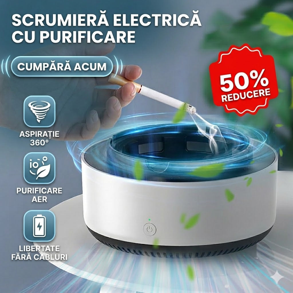 Scrumieră Electronică cu Purificare Activă